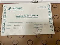 Scicli - Corso Garibaldi 28 - Quadro Floriddia Gioielli in Tessuto MADONNA OLIO SU TELA - MADONNA OLIO SU TELA